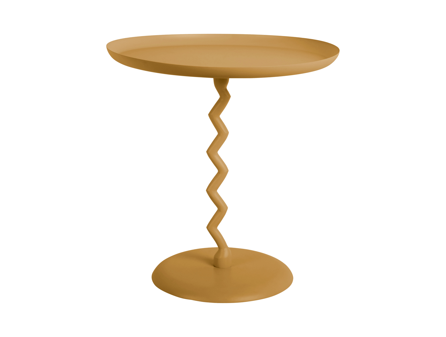 Bijzettafel Zig Zag - Okergeel