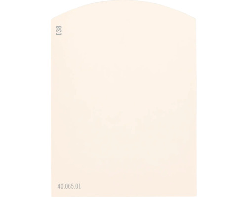 Kleurstaalkaart, kleurenkaart D38 Off-White, rode kleurenwereld, 9,5 x 7 cm