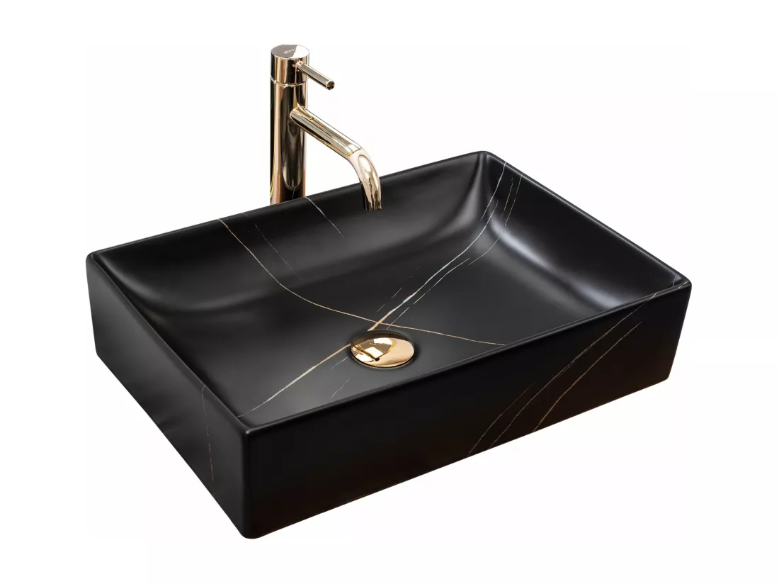 Vasque À Poser Rea Inga Marble- Nablatowa Black