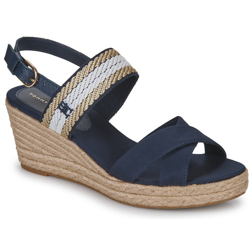 Tommy Hilfiger - GOLDEN WEBBING MID WEDGE Marino