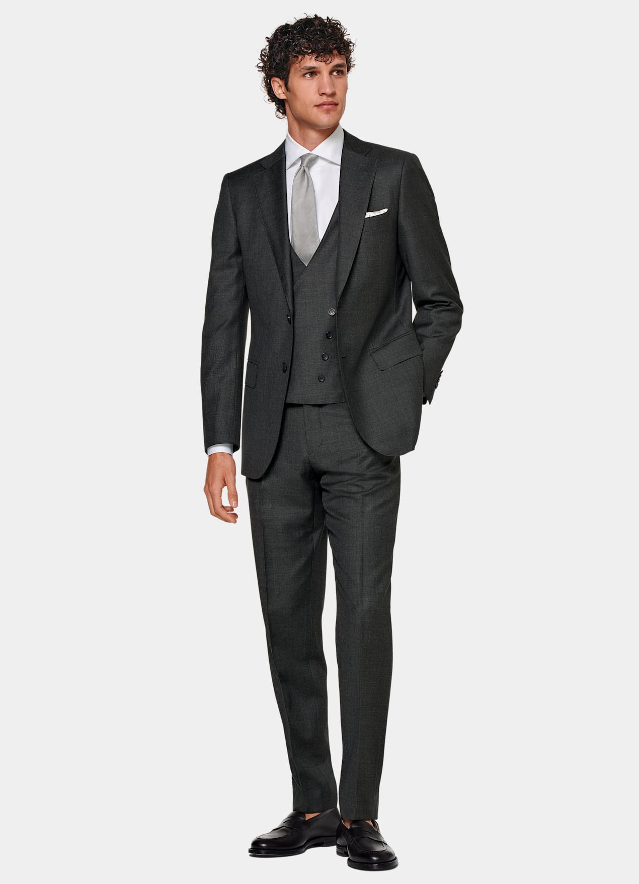 Gilet de costume gris foncé