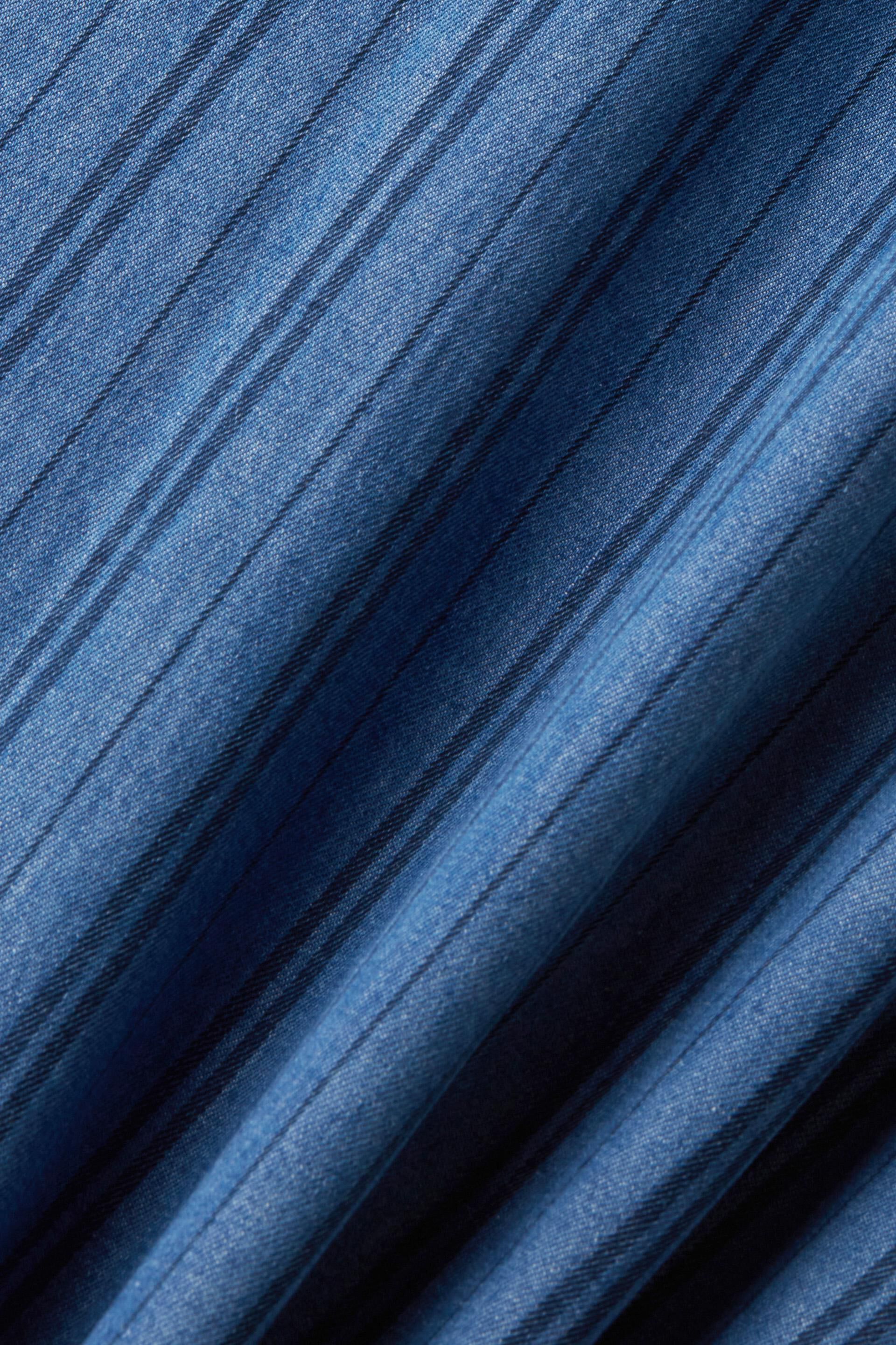 Chemise en jean de coupe Slim Fit à rayures