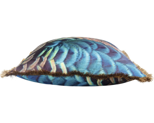 Decoratief kussen pauw blauw/groen 40x60 cm