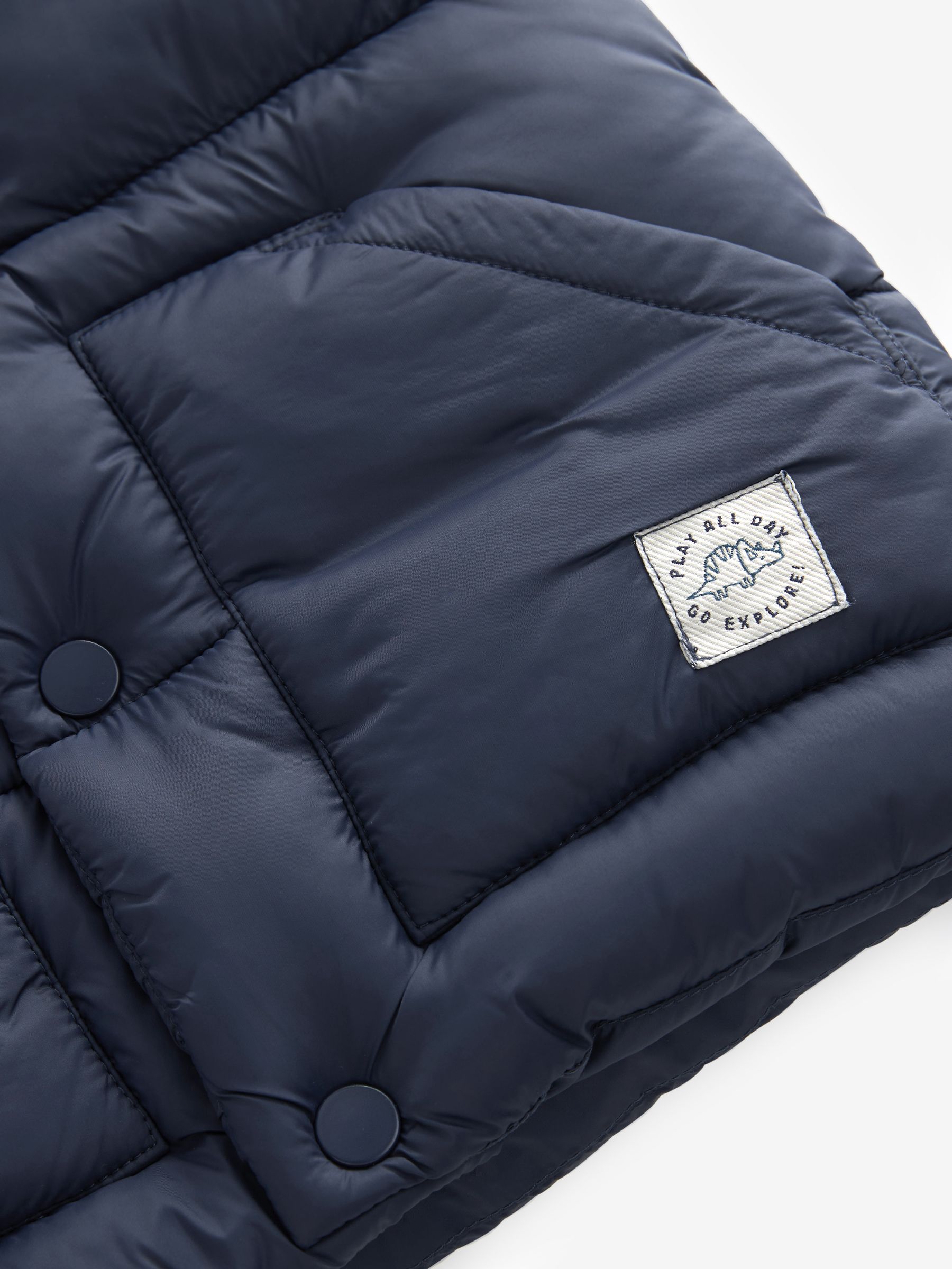 Donkerblauw - Gewatteerde gilet (3 mnd- 10 jr)