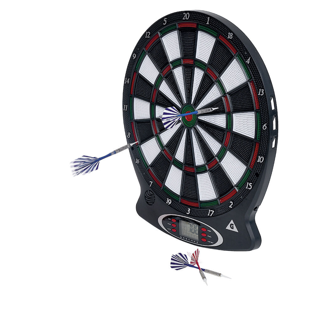 Jeu de fléchette électronique à poser ou suspendre 37,8xH43cm 7 pièces