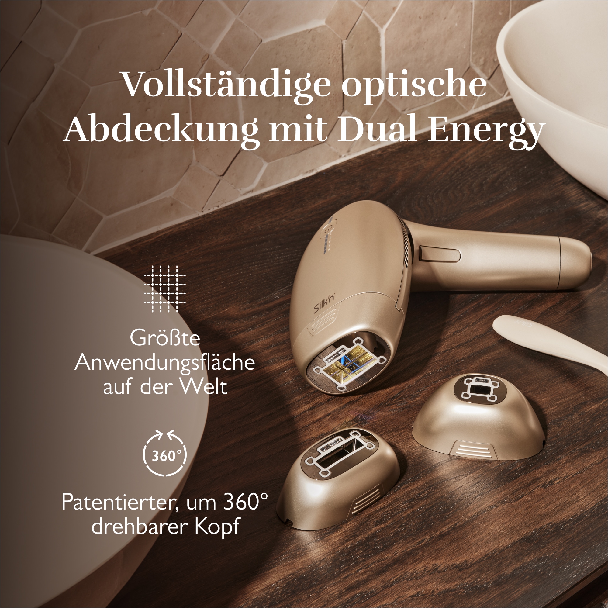 Silk'n IPL-Haarentferner »Silk'n 7« 600.000 Lichtimpulse das erste IPL-Gerät von Silk'n mit einem drehbarem Kopf