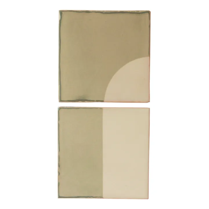 Violaine d'Harcourt Applique Tiles - Set de 2 | Vert