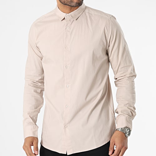 Chemise Manches Longues Hecho 03T4225M Beige