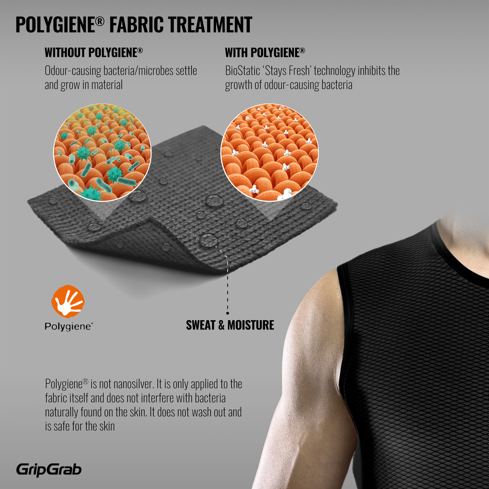 GripGrab Ultralight Mesh svedundertrøje uden ærmer sort