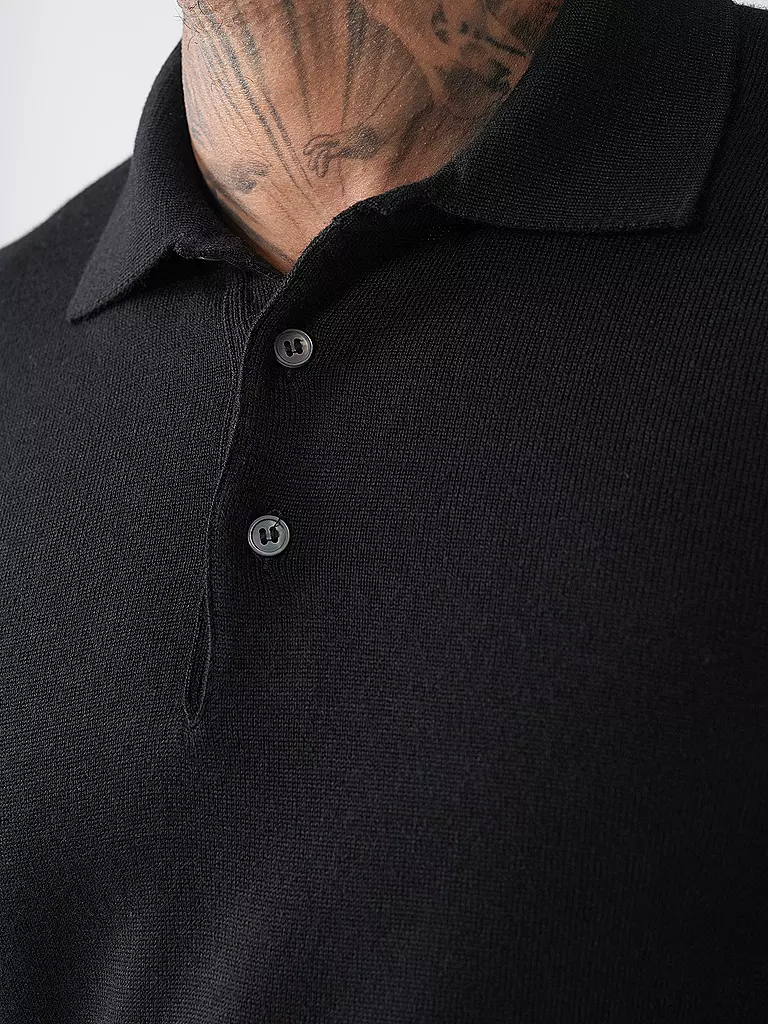 GRAN SASSO Poloshirt  schwarz