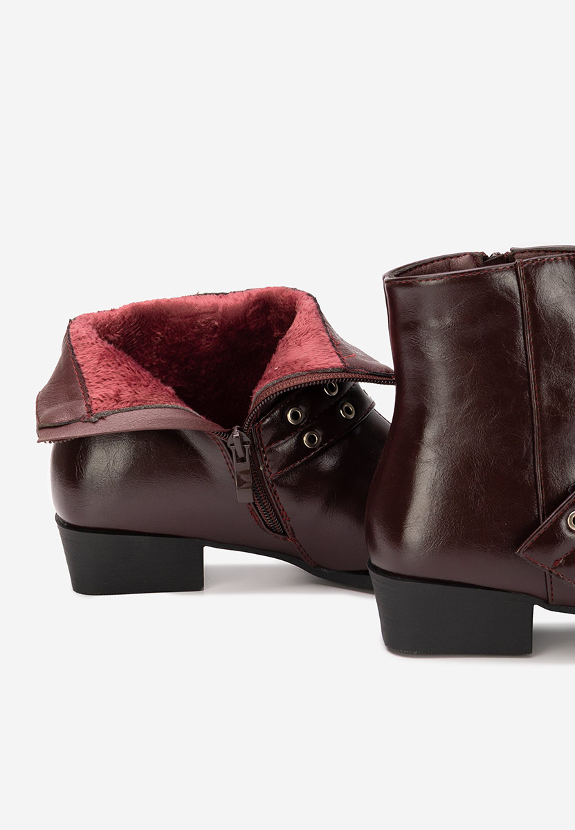 Bottines femme bordeaux Invera