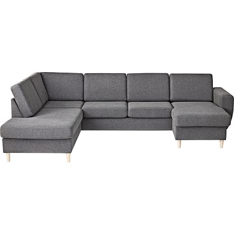 Rom Nordic højrevendt U-sofa - antracit