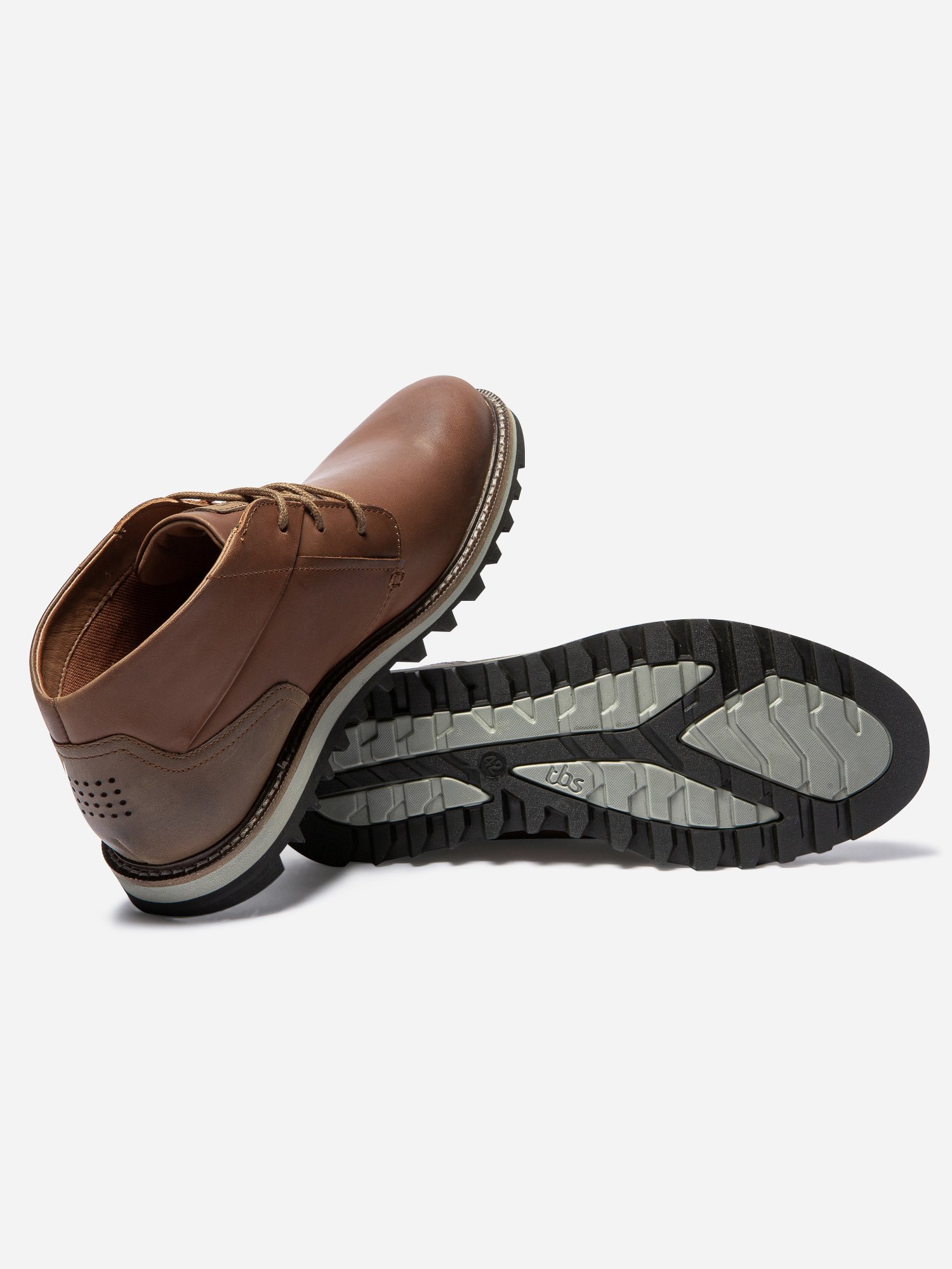 Bottillons Homme Confort Purefoam Dessus Cuir Marron