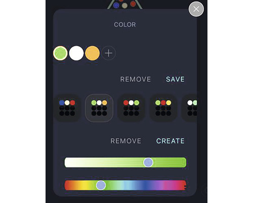 LED-lichtsnoer Lumineo 100 LED's RGB-lichtkleur incl. app-bediening