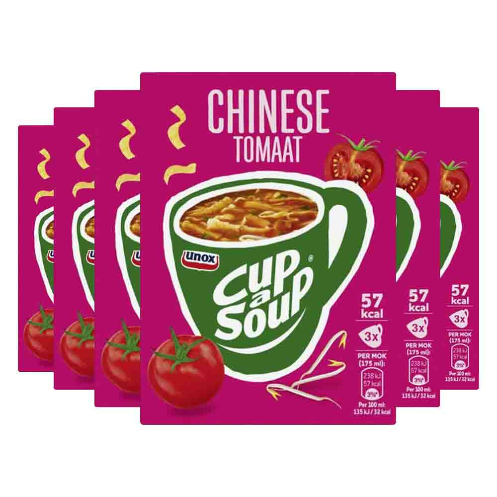 6x Unox Cup-a-Soup Chinese Tomaat3 x 175 ml