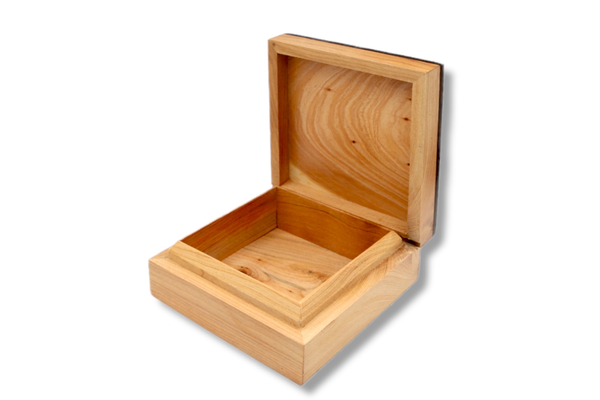 Thuja Box mit Intarsien, B 13 cm, T 13 cm, H 6 cm von fischer's lagerhaus