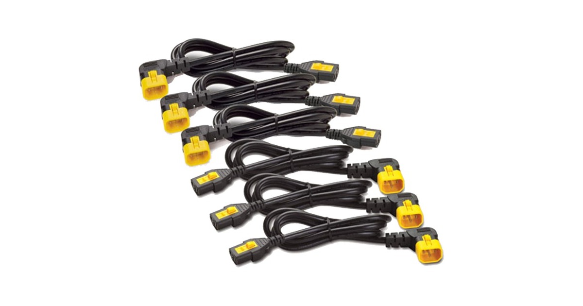 APCStroomkabel Kit C13-C14 IEC  (Zwart/geel, 6 stuks, 0,6 meter, AP8702R-WW)