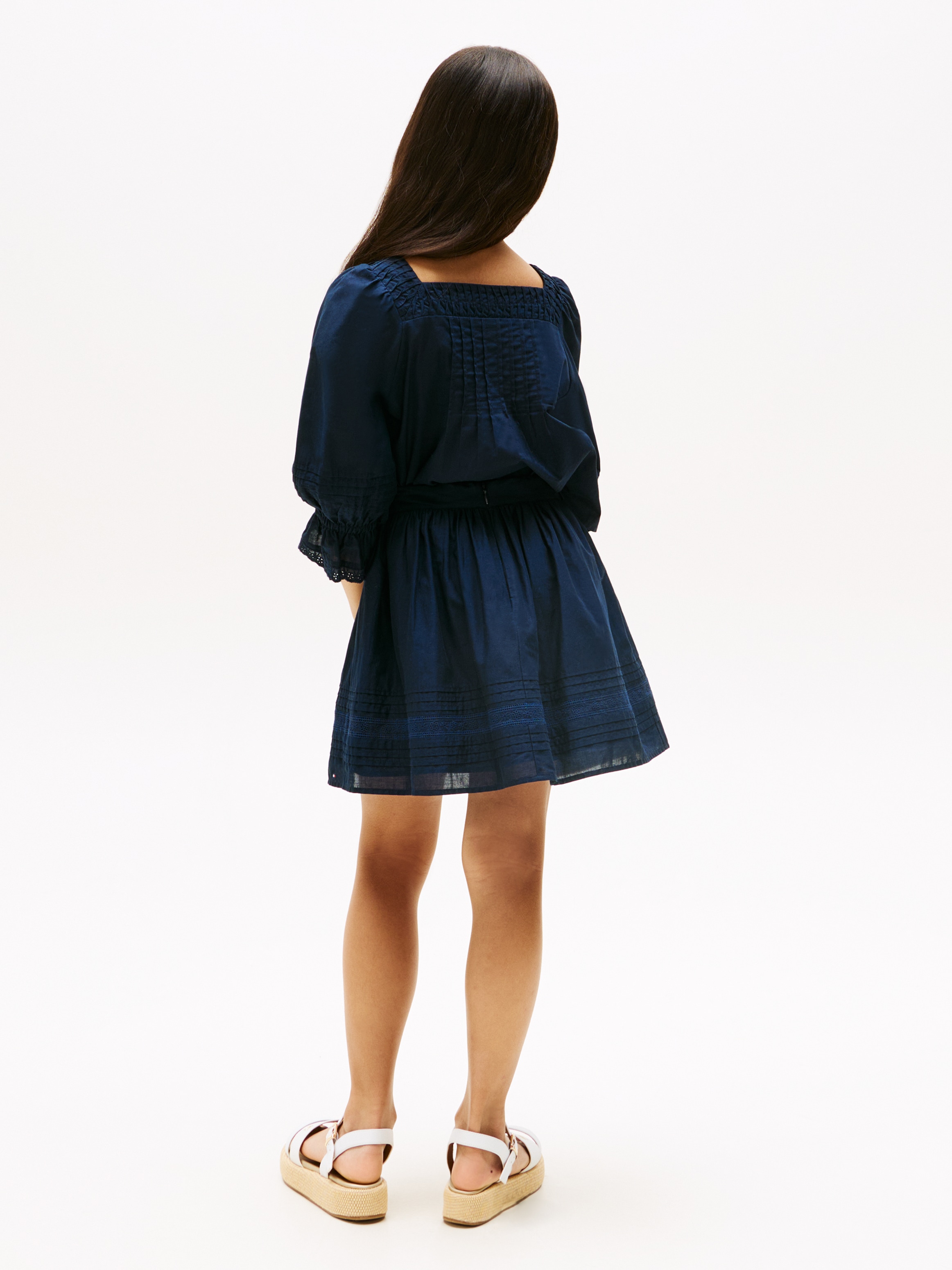 Tommy Hilfiger Webrock »EMBROIDERED TAPE SKIRT«, für Kinder bis 16 Jahre, mit Stickerei
