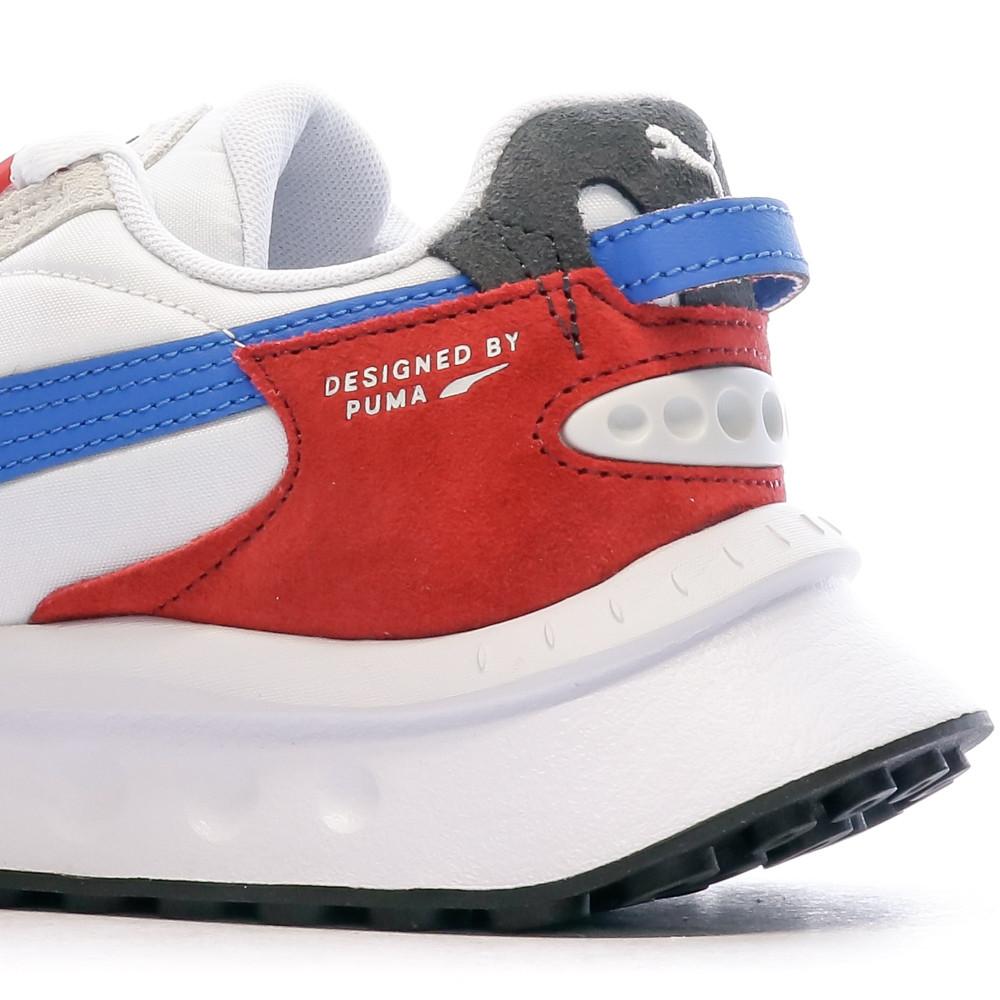 Puma Basket Blanche/Rouge Garçon Puma Wild Rider