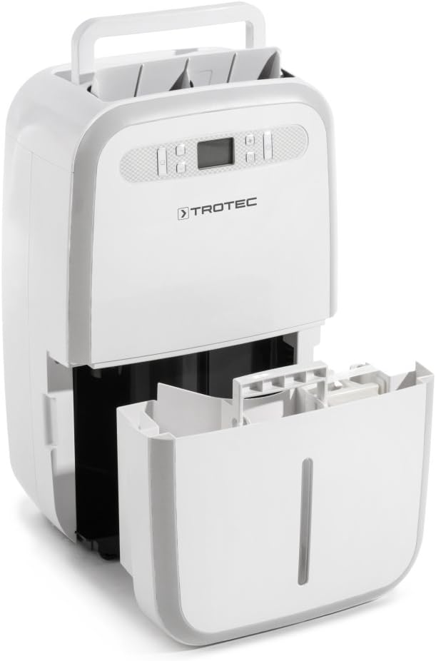 TROTEC Luftentfeuchter elektrisch TTK 95 E – Leistung 30 L/Tag – Fläche 90 m² - 230 m³ – mit Autoabschaltung – ideal für Keller