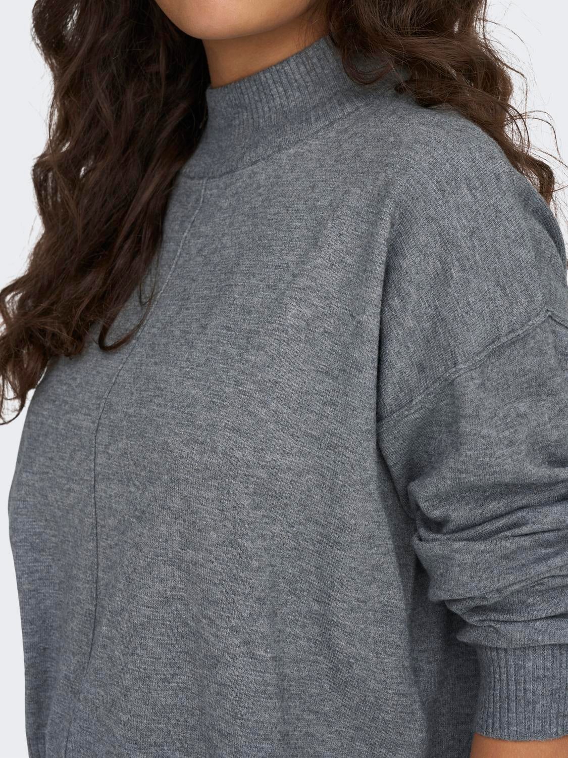 JDYPRIME Strickpullover Medium Grey Melange