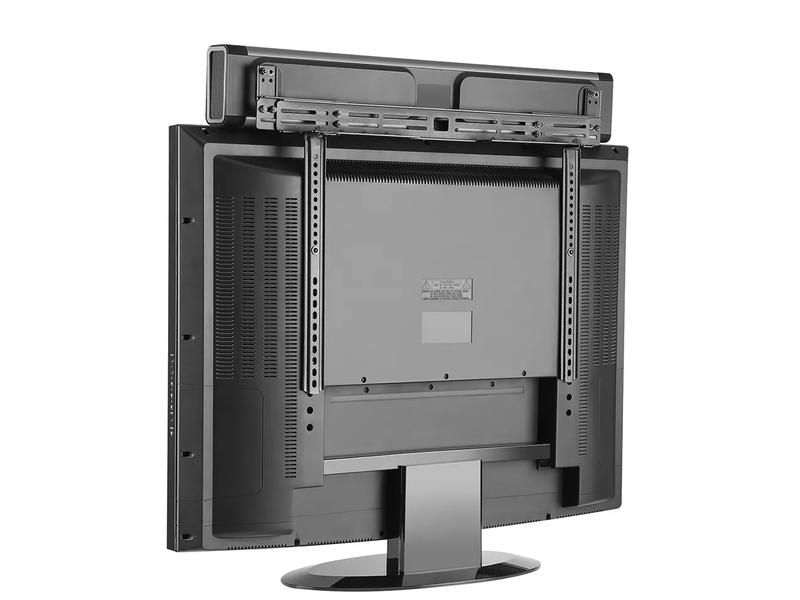 NEOMOUNTS TV-Halterung AWL29-750BL1 bis 10 kg – Schwarz Universelle Soundbar Halterung, tiefenverstellbar (0-4.2 cm) - Schwarz