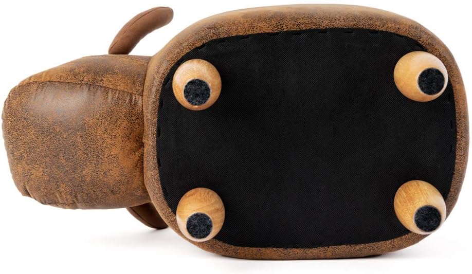 balvi Hocker La Vache Farbe Braun In Form Einer Kuh Holzbeine Kunstleder/Holz