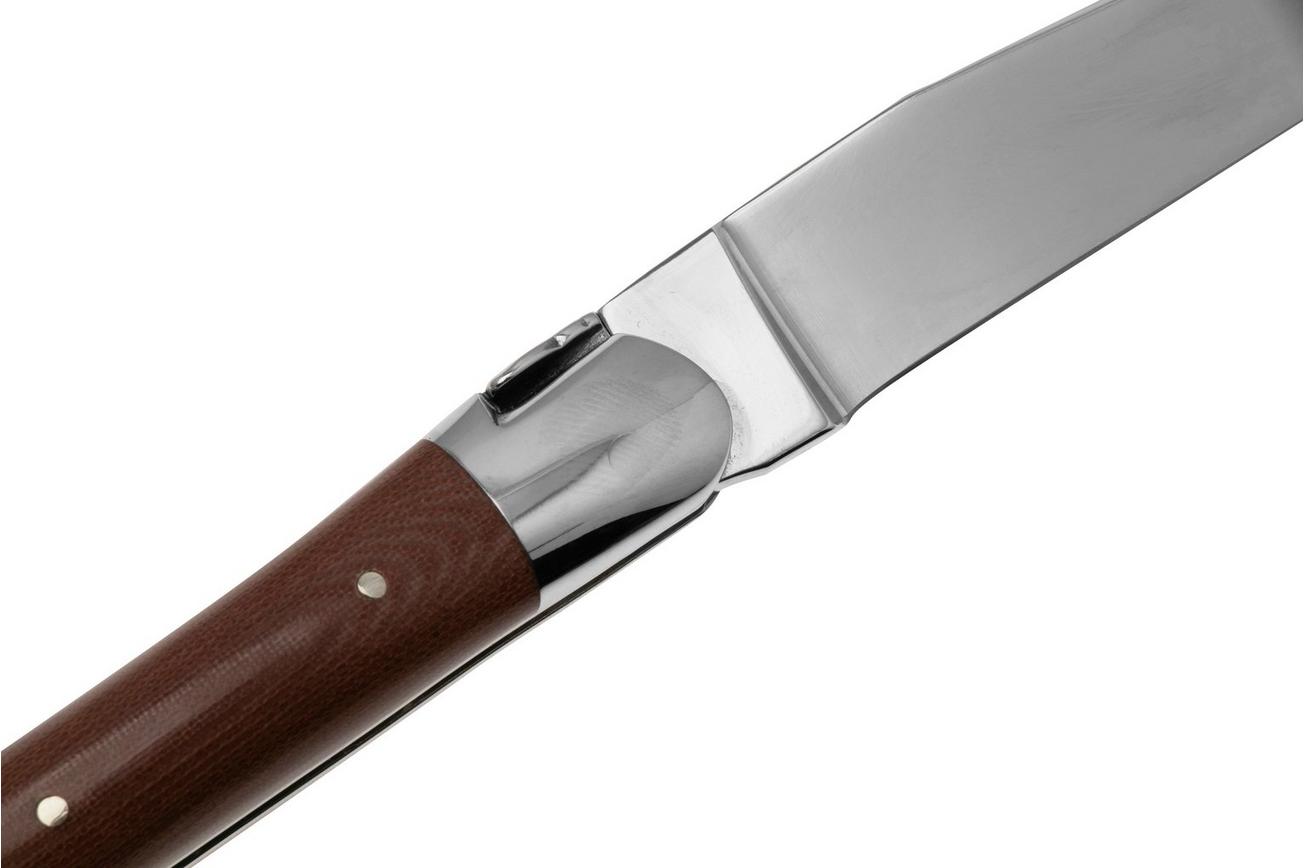 Forge de Laguiole 1211INTCCHOB 11cm, chocoladebruin micarta, laguiolemes