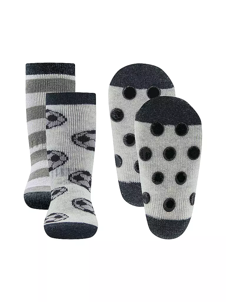EWERS Baby Socken 2er Pkg. grau grau