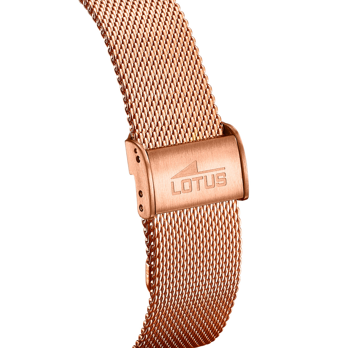 Montre LOTUS smartwatch femme connecté, bracelet acier doré rose