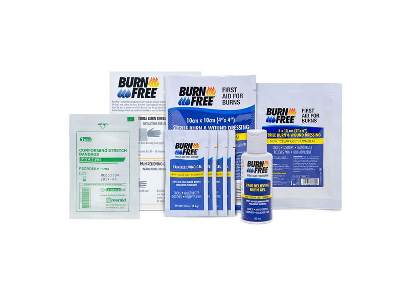BurnFree Brandwunden Set klein Erste-Hilfe-Set für Brandwunden