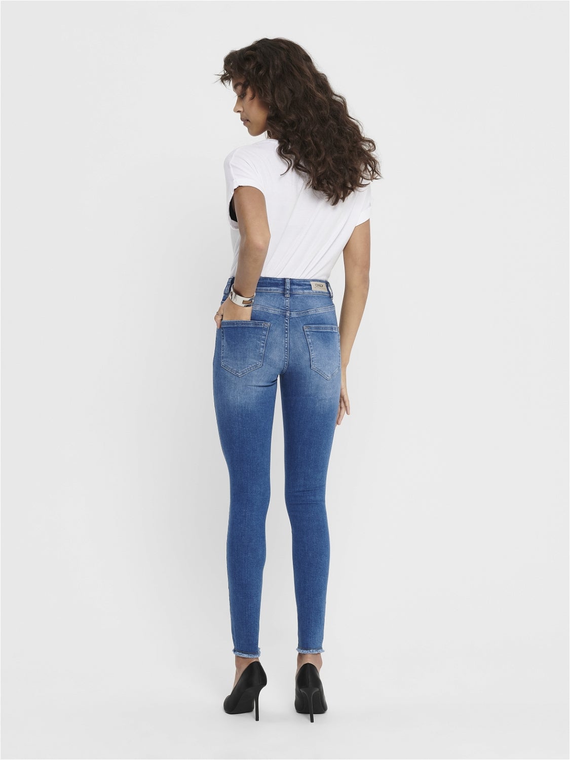 ONLBLUSH Mittlere Taille Skinny Fit Jeans Medium Blue Denim