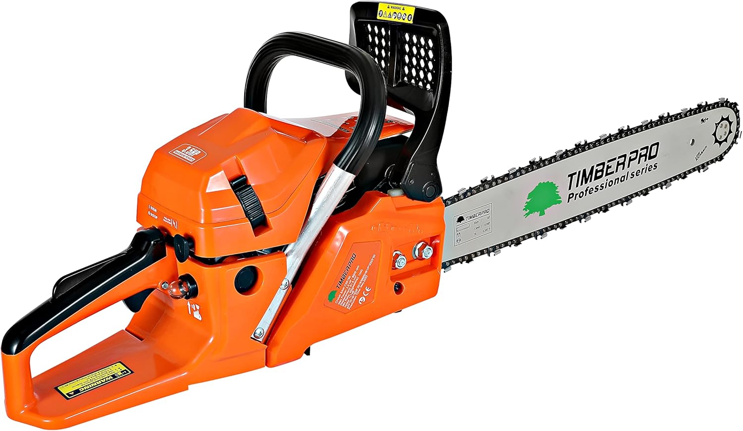 TIMBERPRO Thermo-Kettensäge 61,5 cm3, Leistung 3,6 PS, Führung 50 cm + 2 Ketten