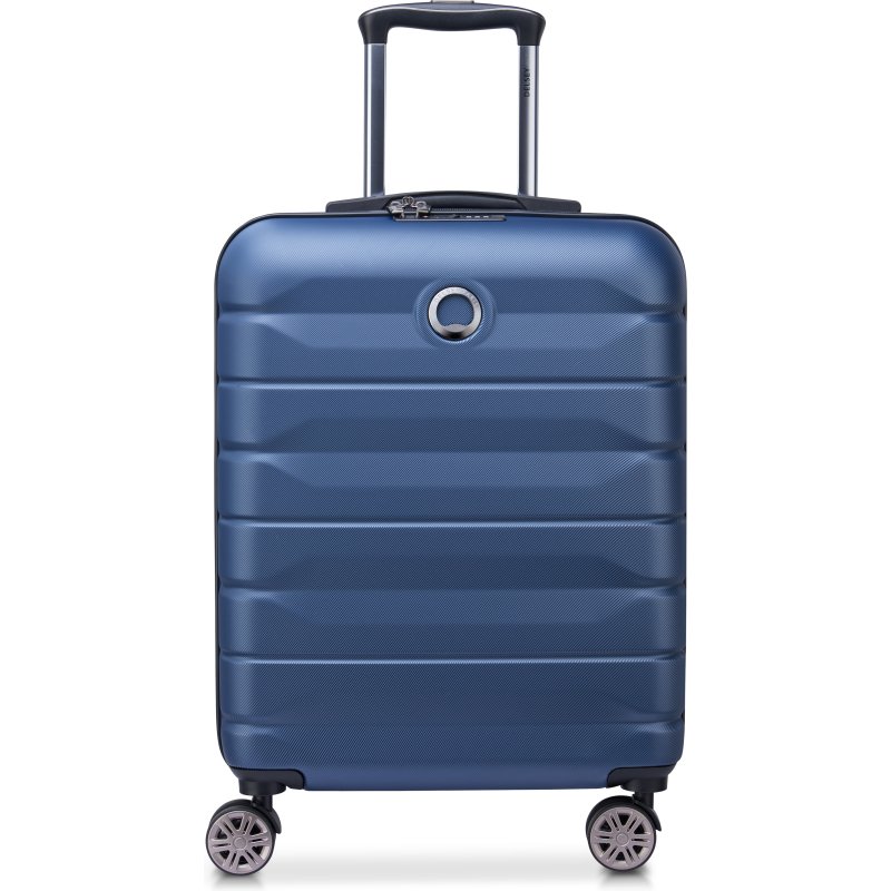 Air Armour Valise cabine Slim 4 doubles roues 55 cm bleu