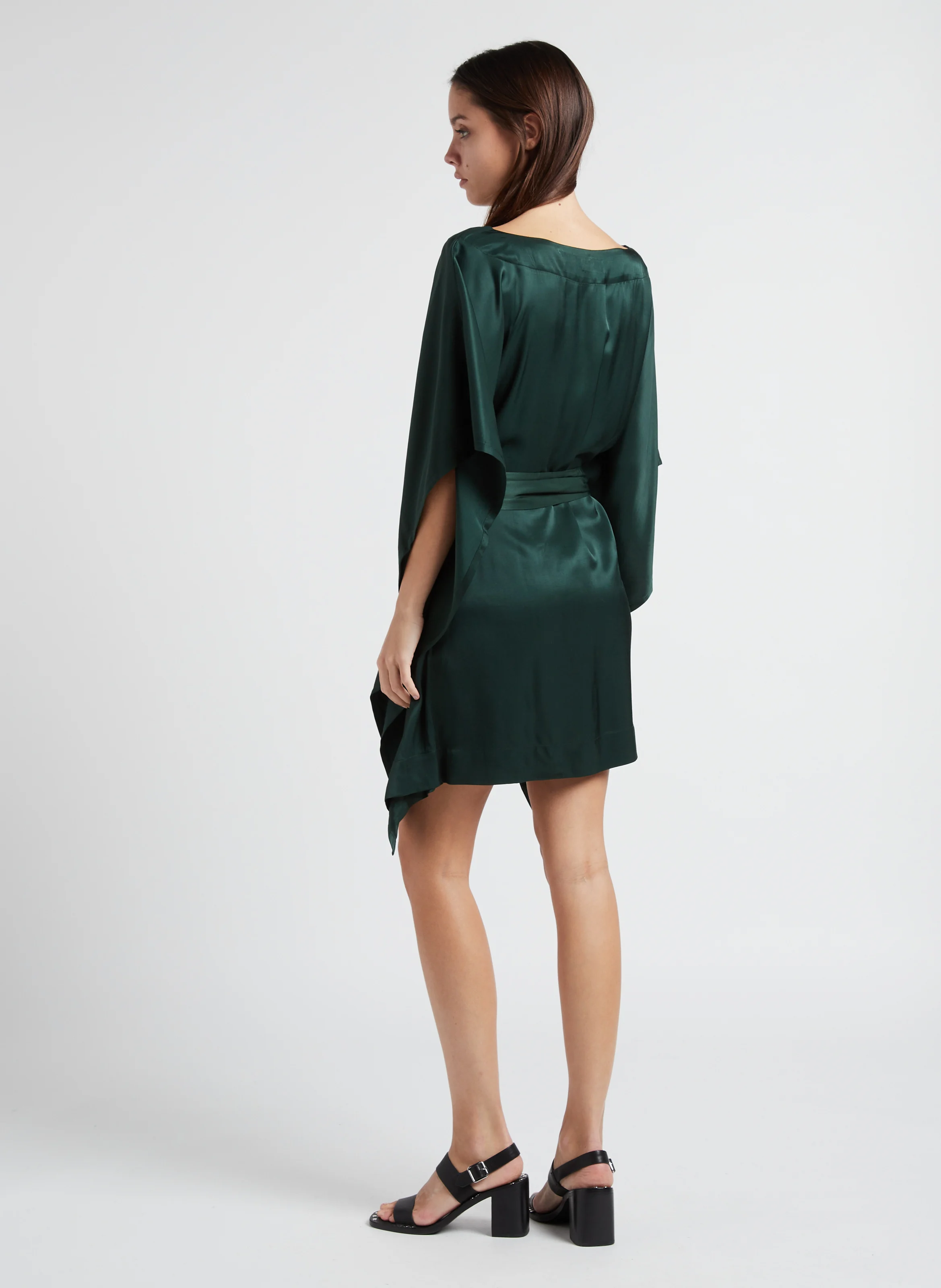 CARTNEY - Robe ample courte col bateau | Vert