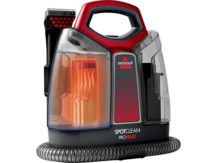 BISSELL SpotClean 3698N - Tæpperenser - beholder - uden pose - hvid/rød
