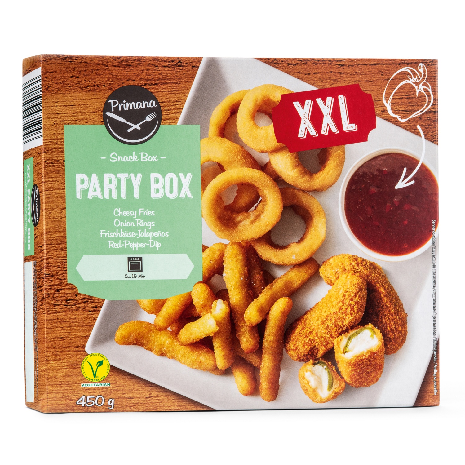 PRIMANA Party Snackbox XXL, Box 1 450 g