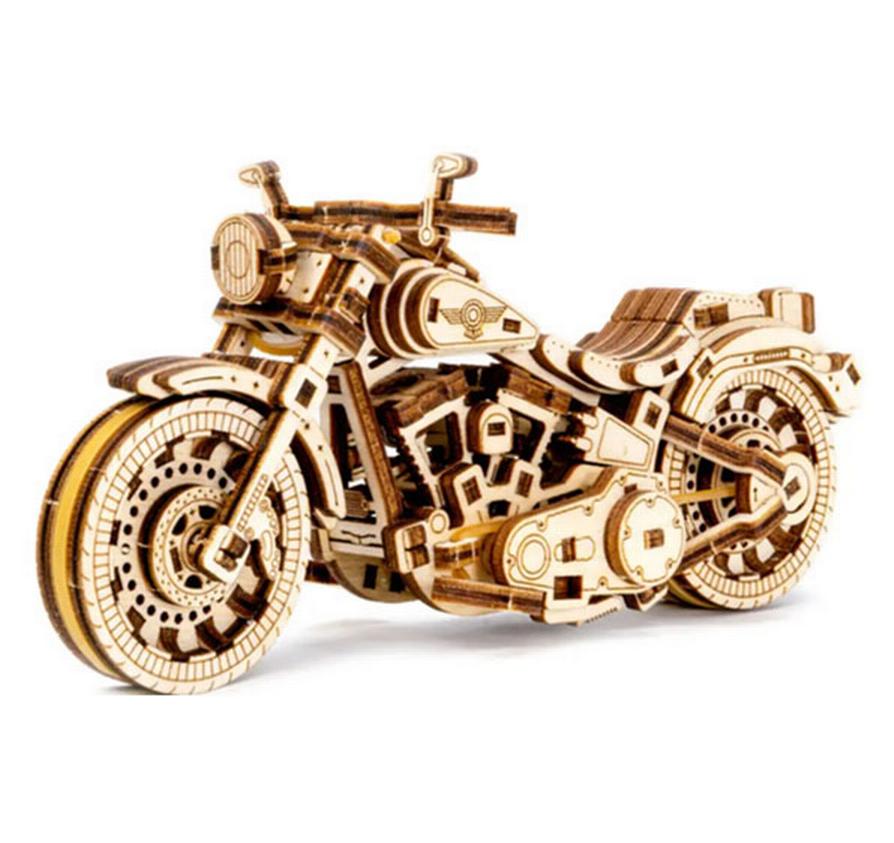 Tiny Adventures Cruiser V-Twin HolzbausatzCruiser V-Twin Modellbausatz mit Rückzugsmechanismus
