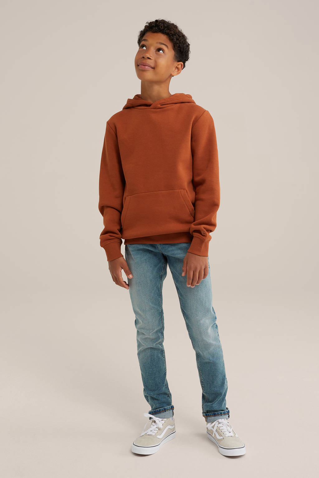 WE Fashion slim fit jeans green cast denim