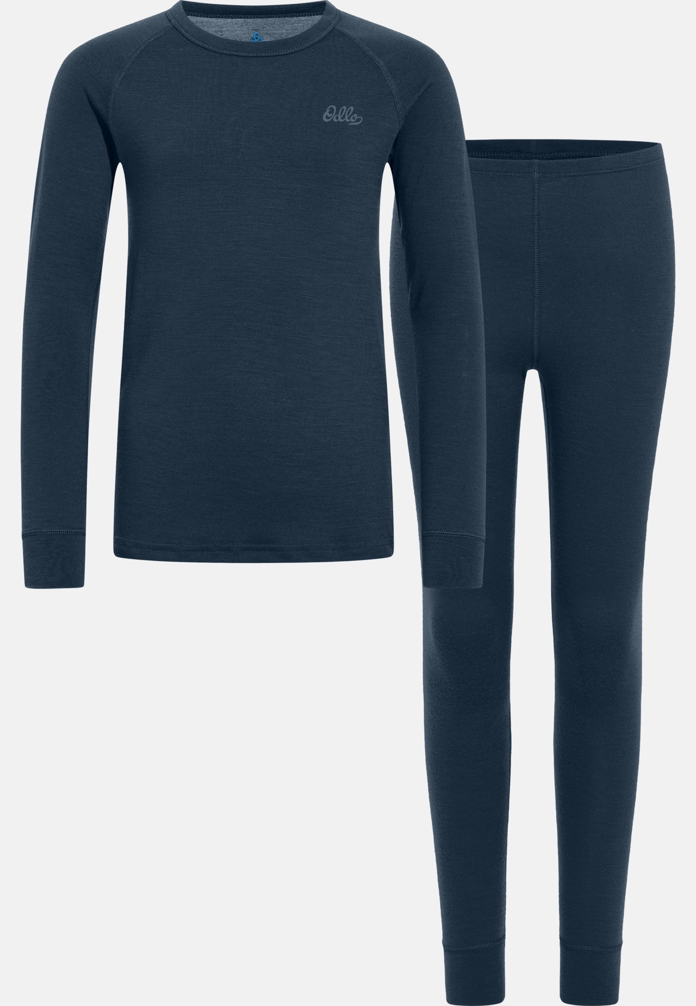 Natural Merino 200 Base layer Set in blue wing teal - blue ashes