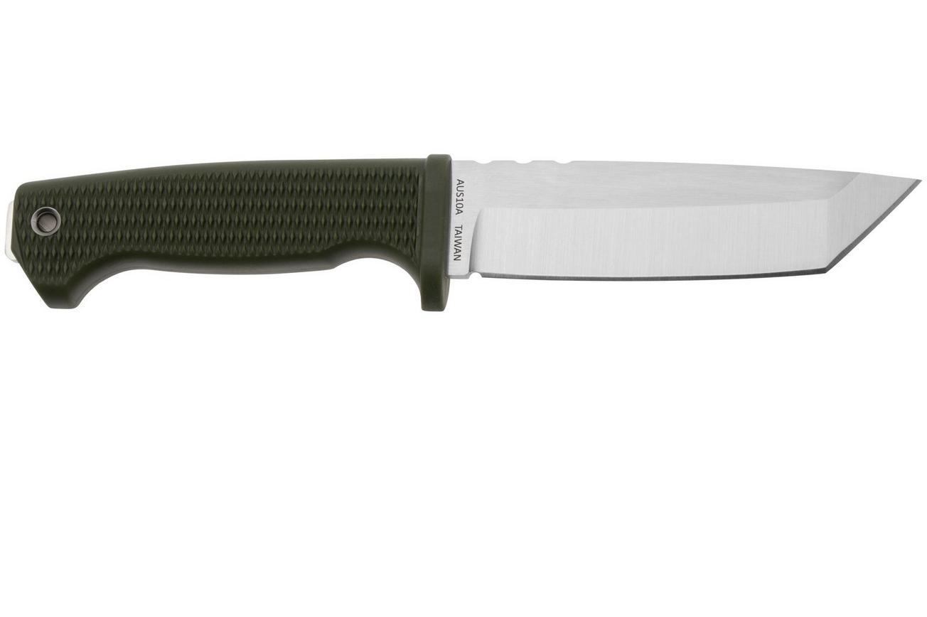 Demko Knives FreeReign AUS10A Tanto FR-10A-TOD OD-Green Rubber, outdoormes
