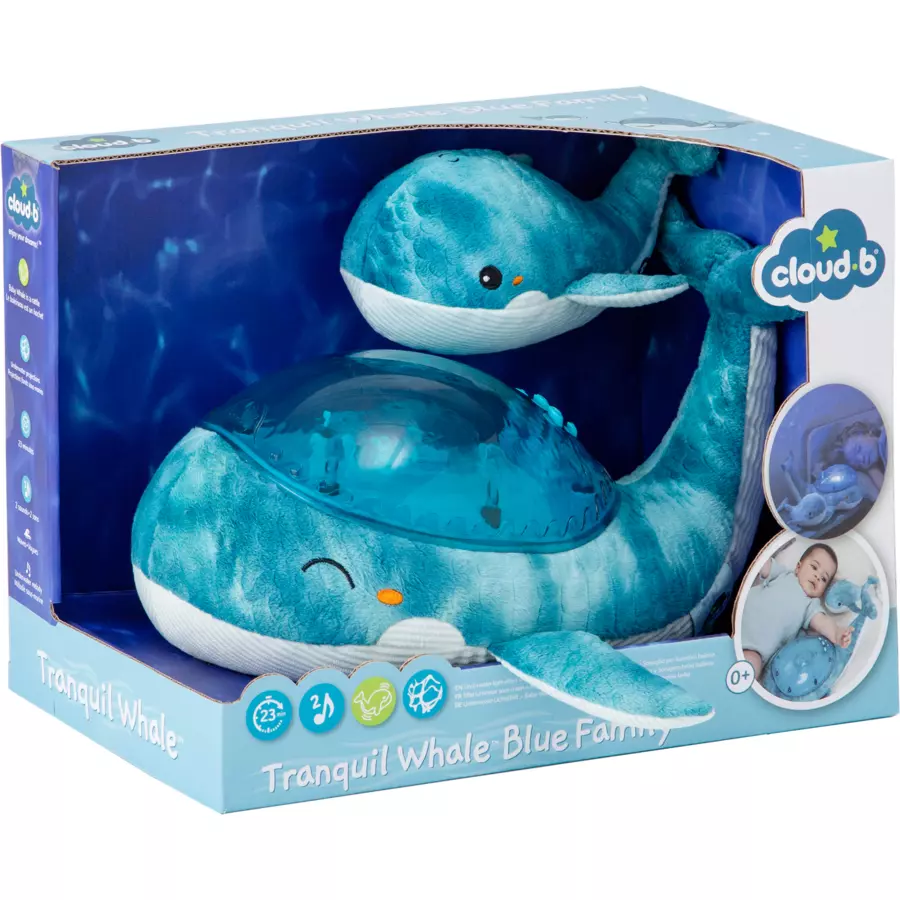 cloud-b® Tranquil Walfamilie, blau