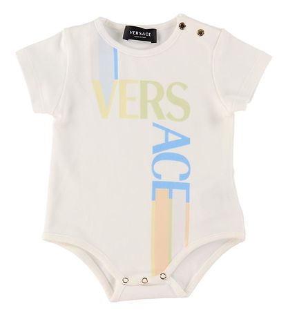 Versace Gift Box - Mütze/Body k/ä - Weiß/Hellblau m. Logo