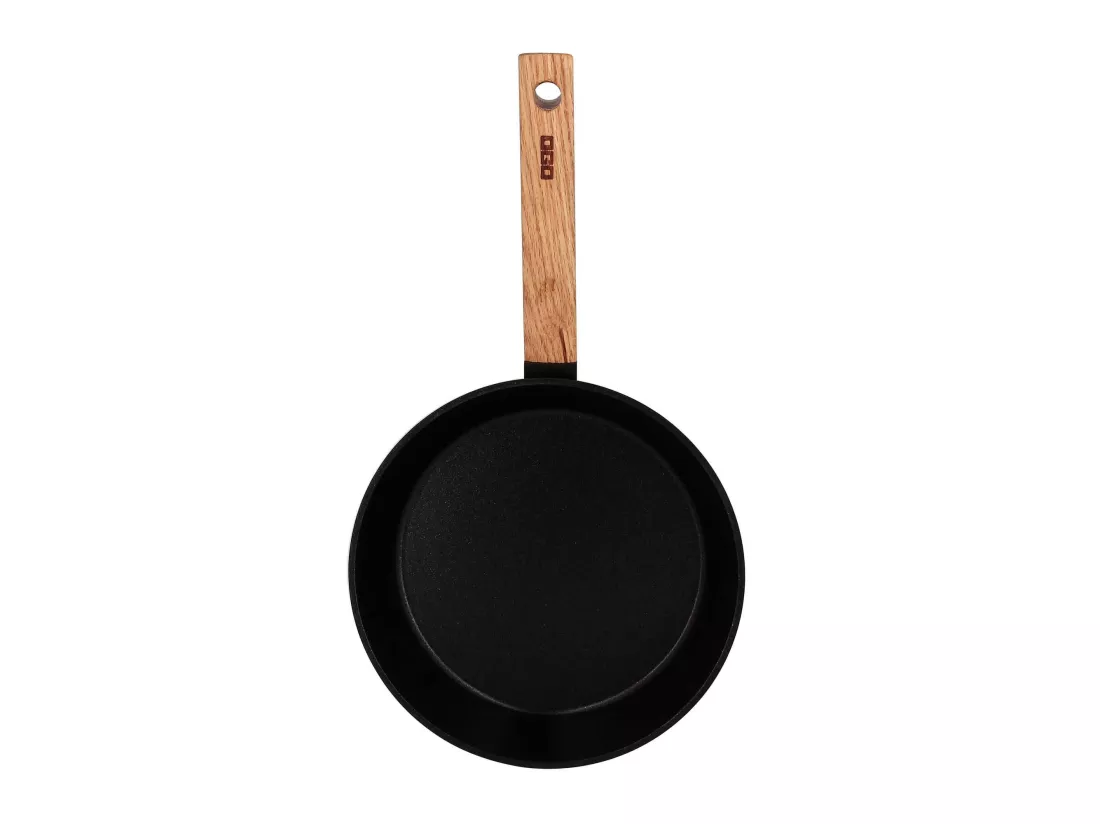 Ogo Living - Poele Ector Induction En Aluminium Et Manche En Bois 20 Cm