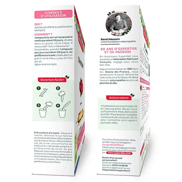 Superdiet Cranberry Orgânico 20 ampolas de 15ml