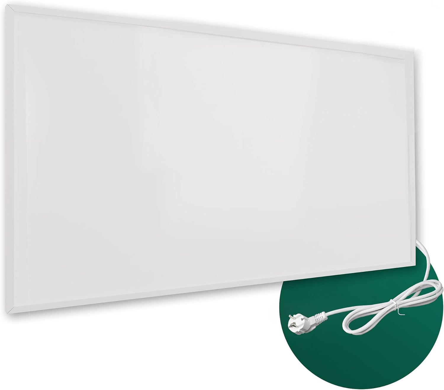 Infrarotheizung Classic Weiß 1200 Watt + 10 Jahre Garantie + Made in Germany + Doppelter Überhitzungsschutz