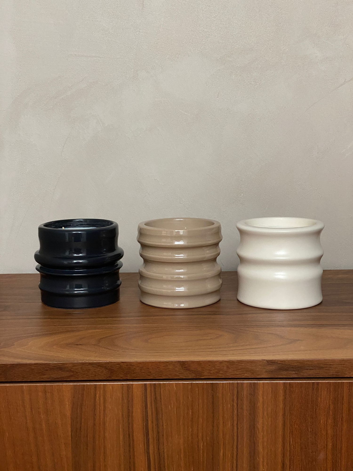 Kaars Shape 03.02 Candle & Happy lid Petrol Shape 03.02 Candle & Happy lid Petrol - Bois de Tonka
