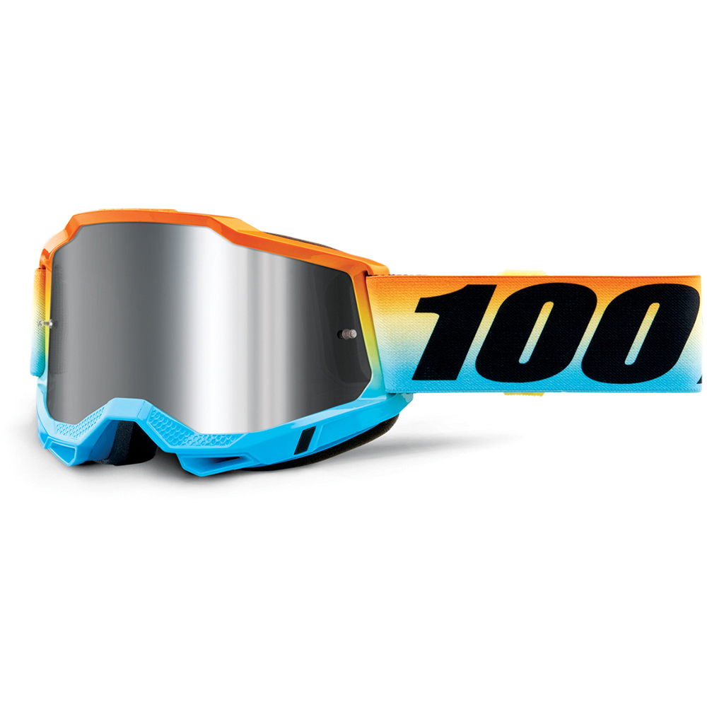 100% - Masque Enfant Accuri 2 Sunset - Silver Mirror Orange / Bleu / Noir / Gris