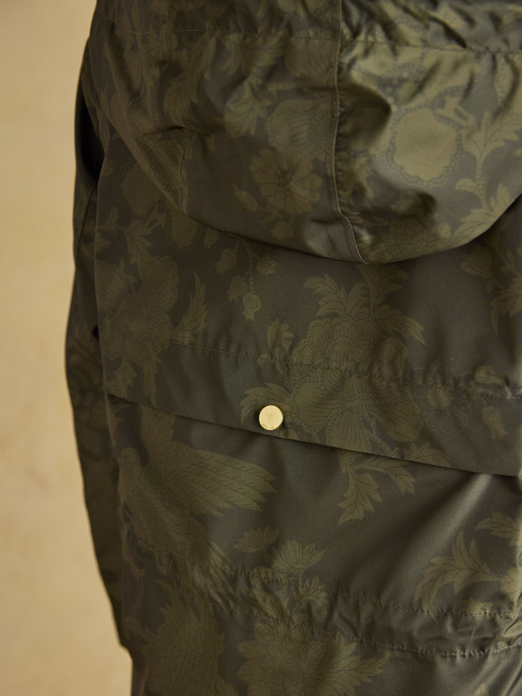 Groen - Joules Holkham waterdichte opvouwbare regenjas met capuchon