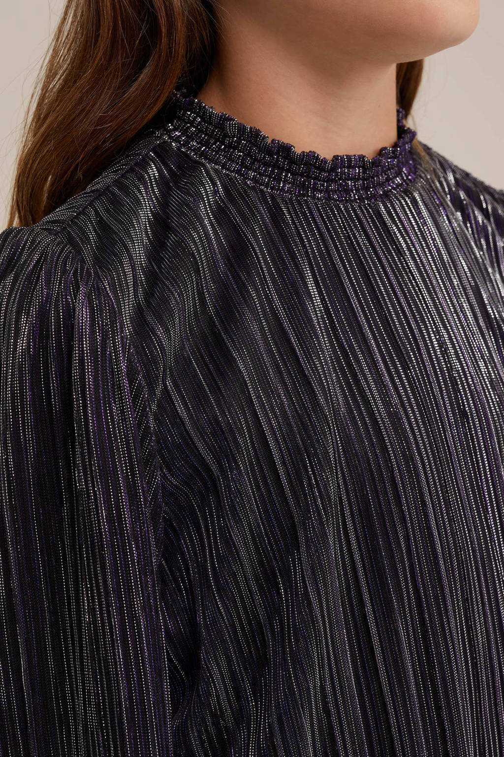 WE Fashion jurk purple flower